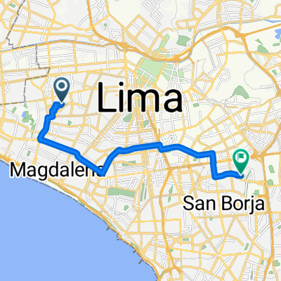 ruta de cercado a San Borja