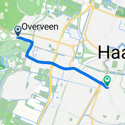 Tetterodeweg, Overveen nach Zijlstraat, Haarlem
