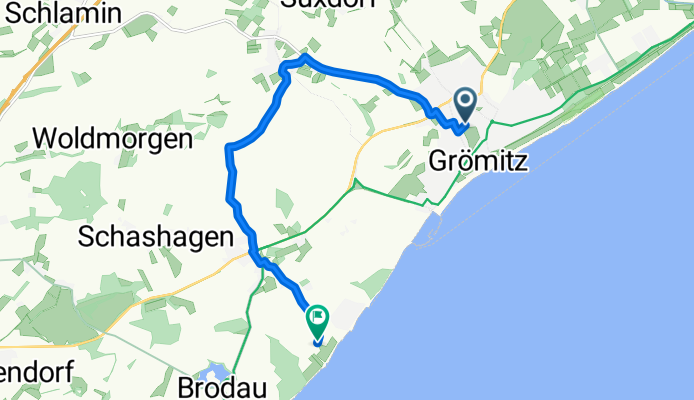 Kirchenstraße, Grömitz nach Strandweg, Schashagen