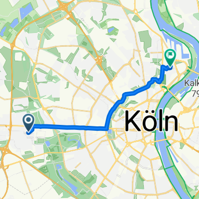 Sudetenweg, Köln nach Hildegardisstraße, Köln