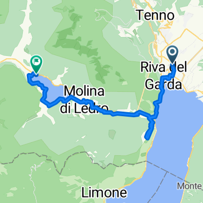 1.nap Ponale út Ledro tó