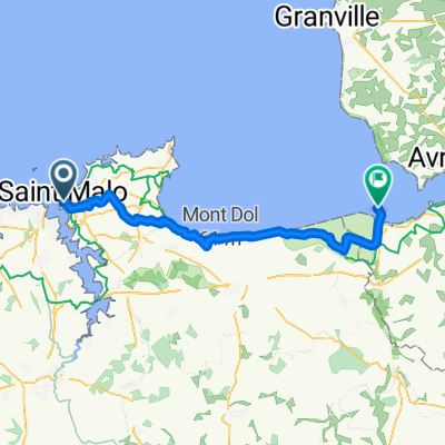 Terre-plein du Naye, Saint-Malo to Chemin des Remparts, Le Mont-Saint-Michel