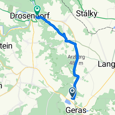 Bahnstraße, Geras nach Drosendorf Altstadt, Drosendorf-Zissersdorf