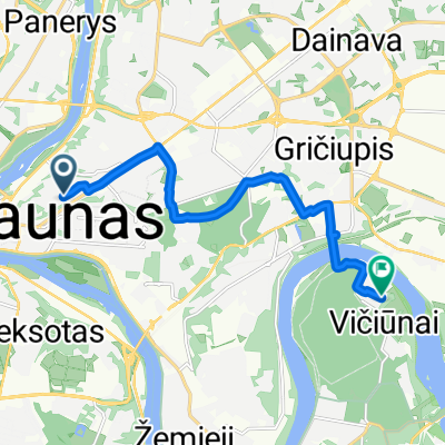 A. Mackevičiaus g., Kaunas to Jiezno g., Kaunas