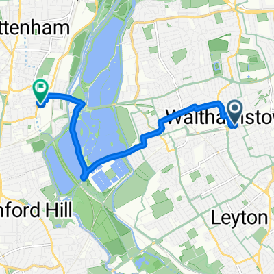 St Mary Road, London to Tottenham Hale Retail Park, London