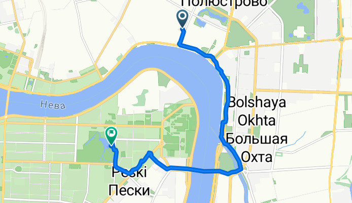 Феодосийская улица, Санкт-Петербург до Таврическая улица, Санкт-Петербург