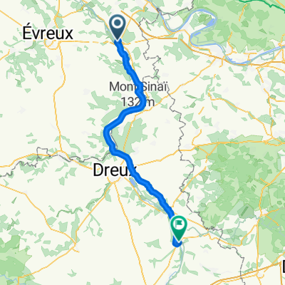 Velostour Tag 18: Rue des Crieurs, Pacy-sur-Eure nach Rue de la Ferté, Maintenon