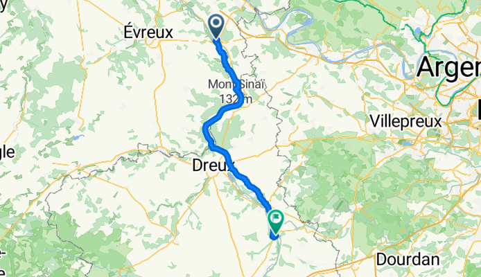 Velostour Tag 18: Rue des Crieurs, Pacy-sur-Eure nach Rue de la Ferté, Maintenon