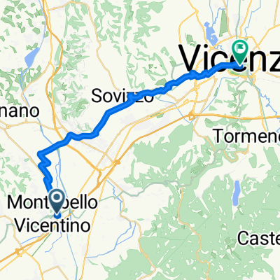 Via XXIV Maggio, Montebello Vicentino to Vicenza