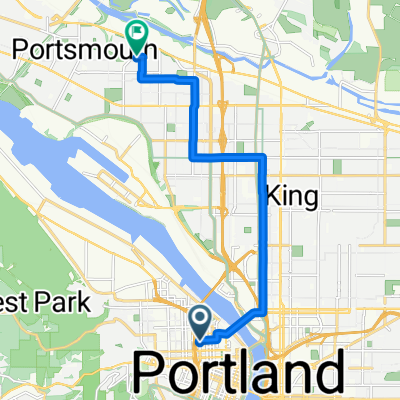 NW 14th Ave, Portland to N Alaska St, Portland