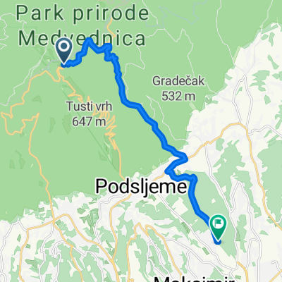 Sljeme staza 18-20 - Lugarnica-Puntijarka - Dotrscina