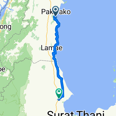 Von Amphoe Thung Tako bis Amphoe Chaiya