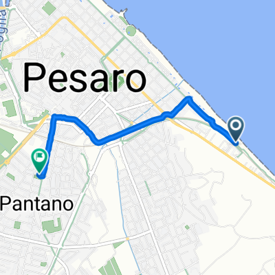Strada delle Marche, Pesaro to Via Alfredo Faggi, Pesaro