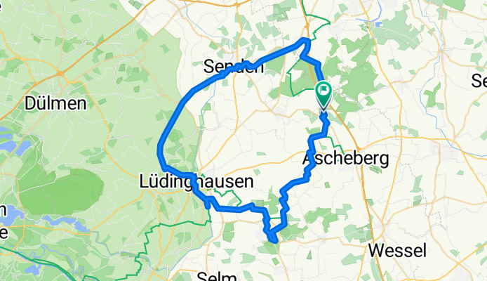 Davensberg-Nordkirchen-Lüdinghausen-Senden-Amelsbüren-Davensberg