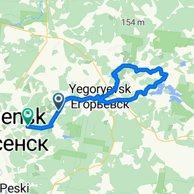Егорьевск - Воскресенск, Городской Округ Егорьевск до Советская улица, Хорлово
