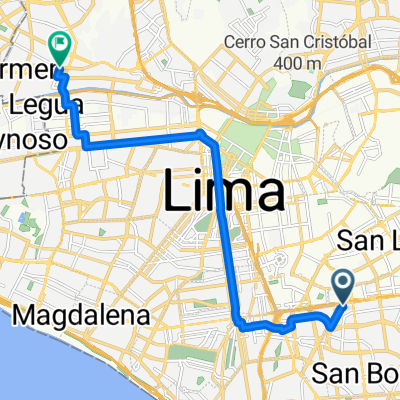 De Calle Paolo Ucello a Avenida Lima