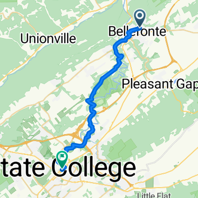 E Linn St, Bellefonte to S Pugh St, State College