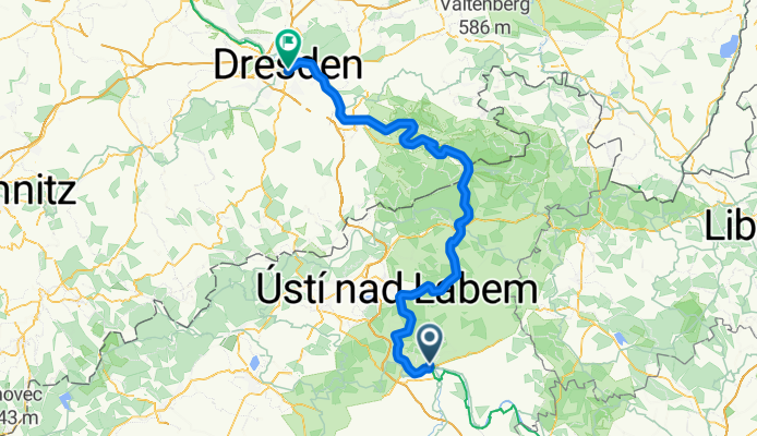 Komenského, Litoměřice to Dr.-Külz-Ring, Dresden