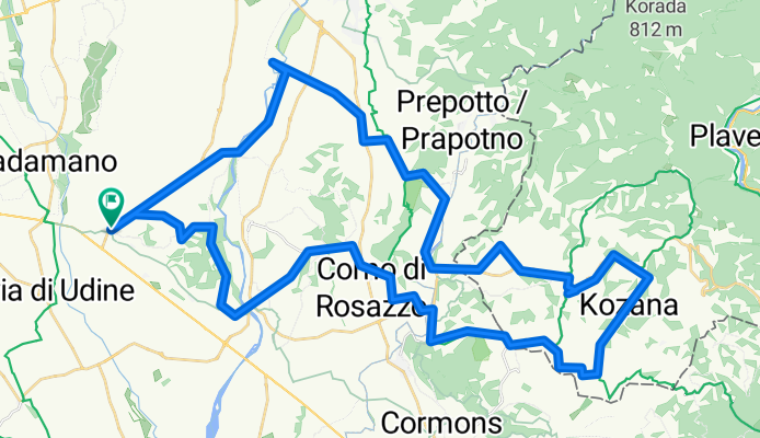 Anello in bicicletta transfrontaliero da Buttrio passando per Premariacco, Manzano e Corno di Rosazzo