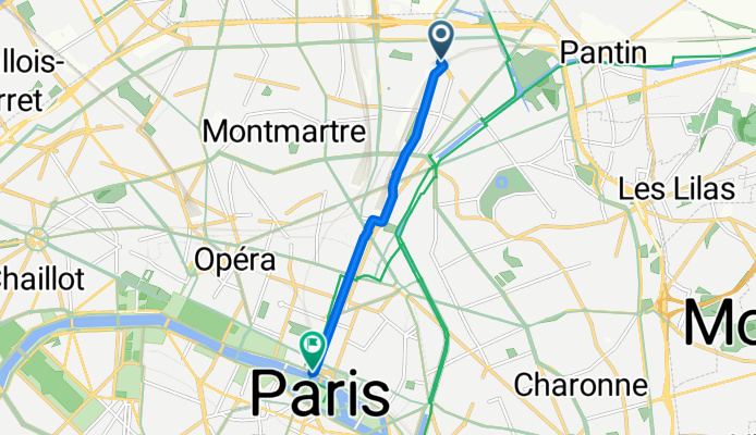 Allée Rose Dieng-Kuntz, Paris à Boulevard du Palais, Paris