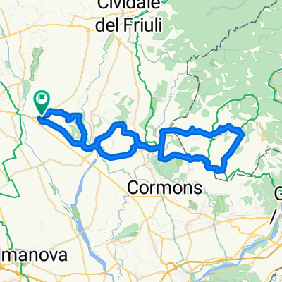 Anello panoramico in bicicletta da Buttrio passando per Manzano, Rione Case e Corno di Rosazzo
