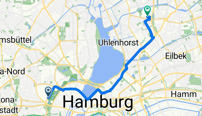 Glacischaussee, Hamburg nach Spohrstraße, Hamburg