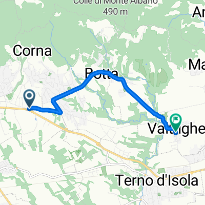 Via Camillo Benso di Cavour, Carvico a Via Italia, Mapello