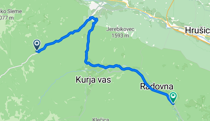 Wasserfall nach Radovna Memorial