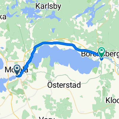 Verkstadsvägen, Motala to Götagatan, Borensberg