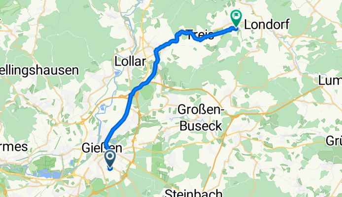 Erdkauter Weg, Gießen nach Allertshäuser Straße, Allendorf (Lumda)