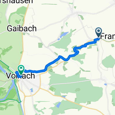 Landstraße, Volkach nach Brandshof, Volkach