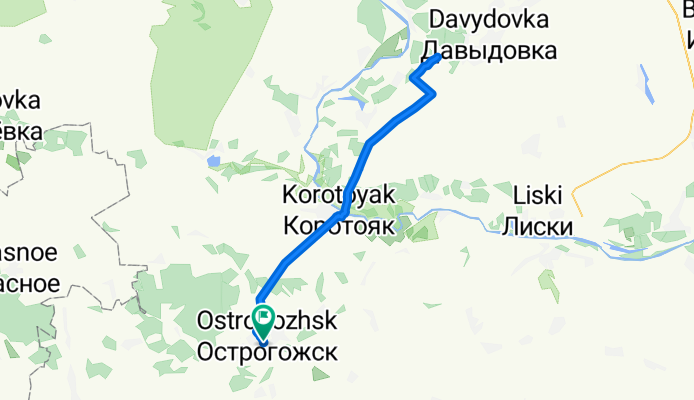 От переулок Нарского до Дашкино (вродь) и обратно