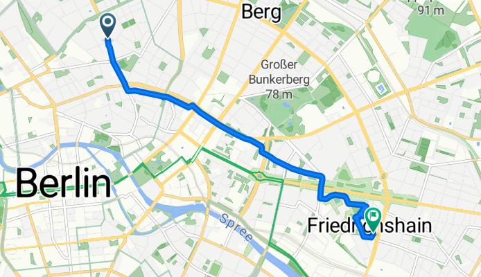 Brunnenstraße, Berlin nach Kopernikusstraße, Berlin