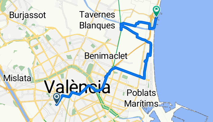 Carrer de Jacint Labaila, València a Carrer del Bon Aire, Alboraia