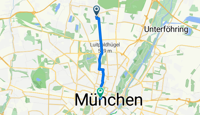 Hasenberglstraße, Мюнхен до Elisenstraße, Мюнхен