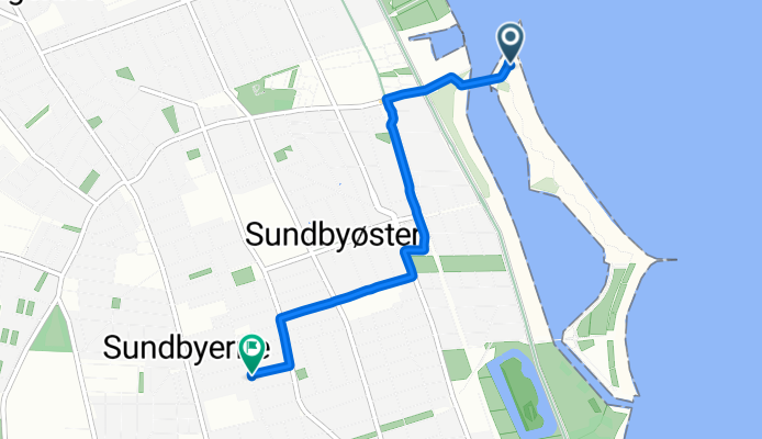 Øresundsstien, København S to Ahrenkildes Allé, København S