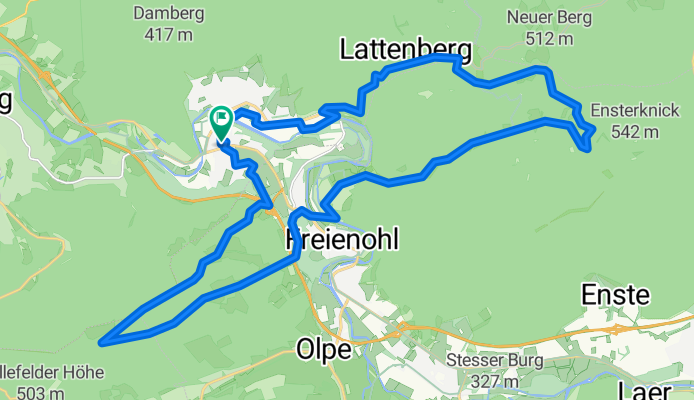 MTB-,Tour 🚵, Oeventrop, Lattenberg, Fahne, Plackeg, Gießmecke,Freienkohl,Rümmeke,Hellefelder Höhe,Windpark, Oeventrop.