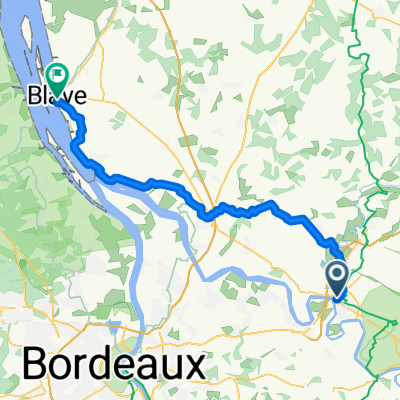 Libourne to Rue Jaufré Rudel, Blaye