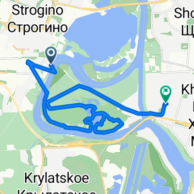 Одинцовская улица, Москва до Живописная улица, Москва