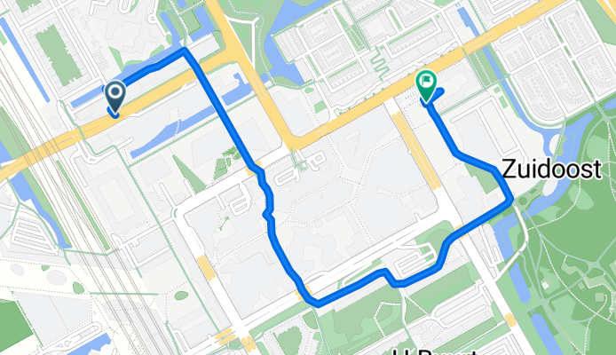 Burgemeester Stramanweg, Amsterdã a Bijlmerdreef, Amsterdã