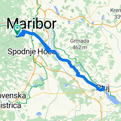 Pohorska ulica, Maribor to Pohorska ulica, Maribor