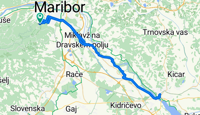 Pohorska ulica, Maribor to Pohorska ulica, Maribor
