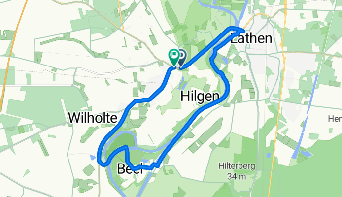 Eichenweg, Niederlangen nach Eichenweg, Niederlangen