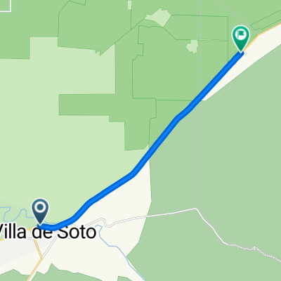 Ruta desde Villa de Soto