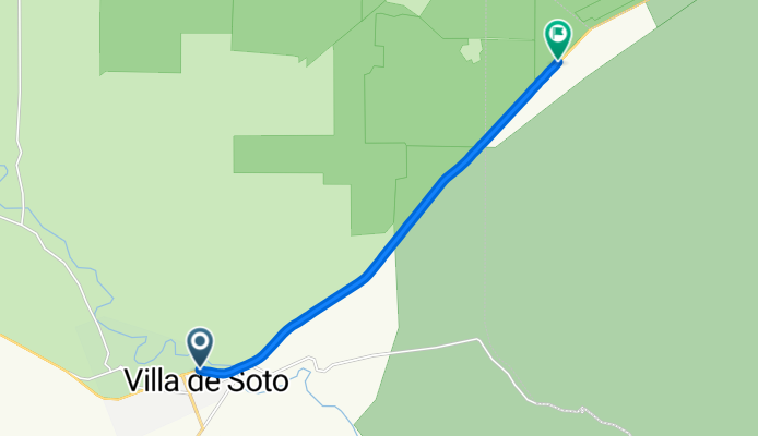 Ruta desde Villa de Soto