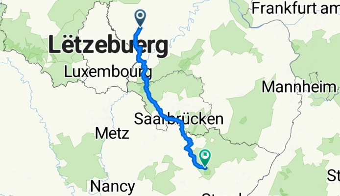 1. Etappe Como Bitburg-Petite Pierre  CLONED FROM ROUTE 1406346