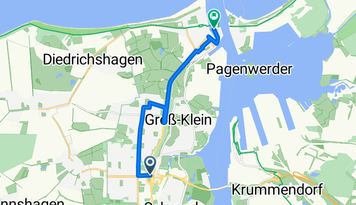 Route 1B LUTTEL KLEIN - Warnemünde