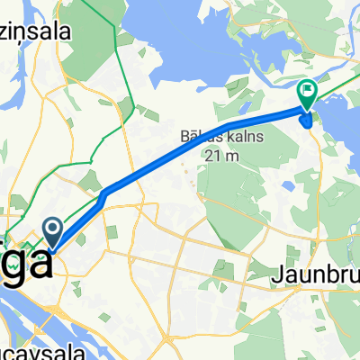 Lāčplēša iela to Brīvības gatve