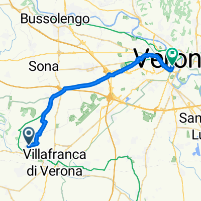 Via Pigno, Villafranca di Verona to Vicolo Sorte, Verona