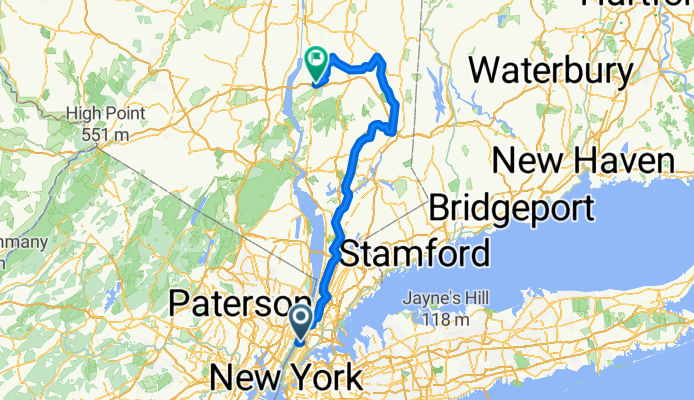 W 140th St, New York to Westage Business Center Dr, Fishkill